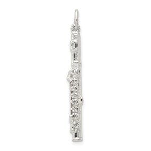 Sterling Silver Flute Charm New Pendant